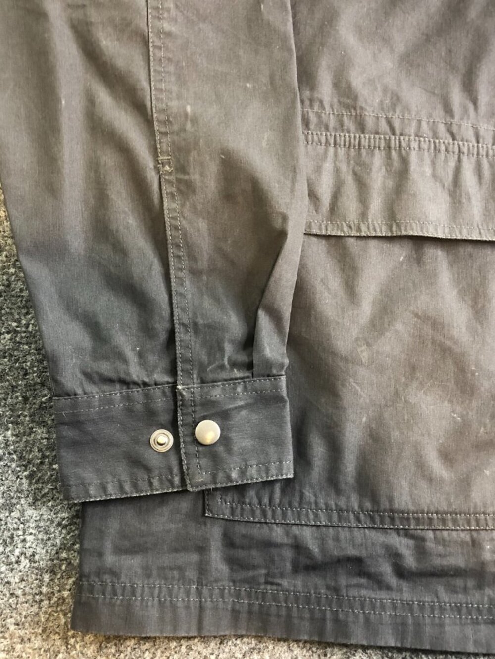 Columbia Bear Creek Mens Jacket XL Gray Lightweight Zip Snap Utility Pockets - Picture 3 of 13